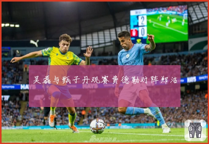 吴磊与甄子丹观赛费德勒对阵郑洁